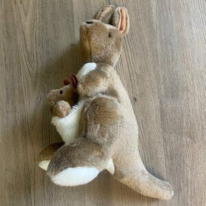 Aussie Bush Toys Kangaroo Plush Stuffed Animal with Baby Joey, Soft 15"!